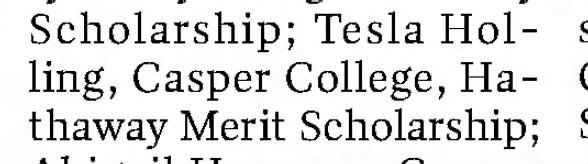 Clipping from Casper Star-Tribune